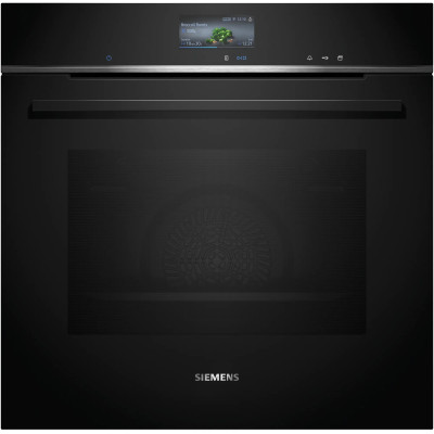 Siemens iQ700 HR736G1B1 horno 71 L 3600 W Negro, Acero inoxidable