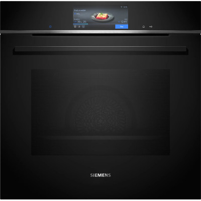 Siemens iQ700 HB778G3B1 horno 71 L Negro, Acero inoxidable