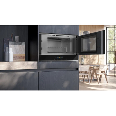 Siemens iQ700 BE732R1B1 microondas Negro Microondas combinado Integrado 21 L 900 W