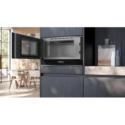 Siemens iQ700 BF722L1B1 microondas Negro Solo microondas Integrado 21 L 900 W