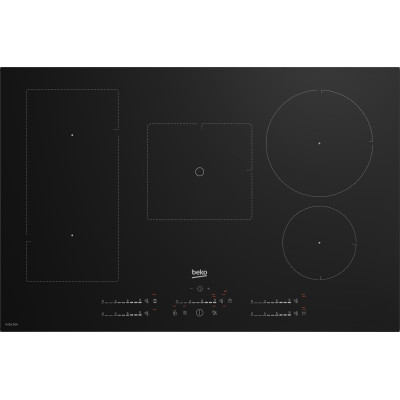 Beko HII85770UFT hobs Negro Integrado 80 cm Con placa de inducción 5 zona(s)