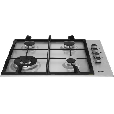 Beko HIBW64125SX hobs Acero inoxidable Integrado 61 cm Encimera de gas 4 zona(s)