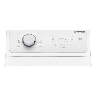 Brandt BT37026P lavadora Carga superior 7 kg 1200 RPM Blanco