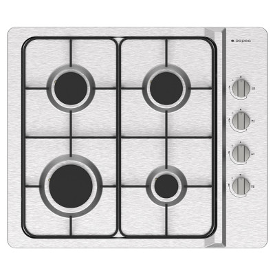 Aspes AG4600X hobs Acero inoxidable Integrado 60 cm Encimera de gas 4 zona(s)