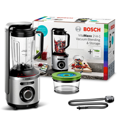 Bosch MMBV622M licuadora 1,5 L Batidora de vaso 1000 W Negro, Acero inoxidable