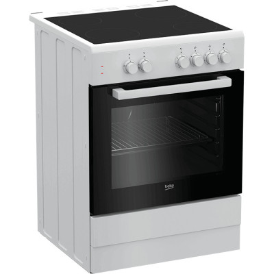 Beko FSS67000GW cocina Cocina independiente Eléctrico Cerámico Blanco