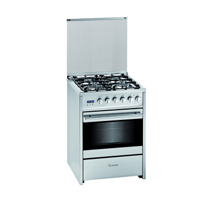 Meireles G 610 Cocina independiente propano butano Encimera de gas Acero inoxidable