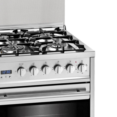 Meireles G 610 Cocina independiente propano butano Encimera de gas Acero inoxidable