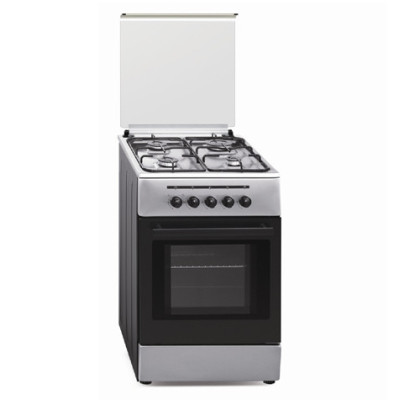 Vitrokitchen CB55IN cocina Cocina independiente Gas natural Encimera de gas Acero inoxidable