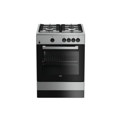 Beko FSG62000DXL cocina Cocina independiente Gas Encimera de gas Acero inoxidable