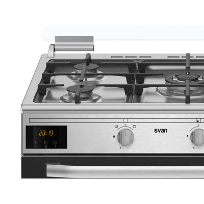 SVAN SKGW5901X cocina Cocina independiente Gas Encimera de gas Acero inoxidable