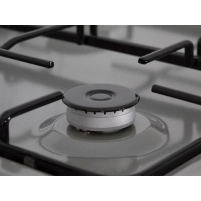 SVAN SKG4500X cocina Cocina independiente Gas Encimera de gas Negro, Acero inoxidable