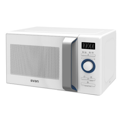 SVAN SMW2800DGB microondas Plata, Blanco Microondas con grill Encimera 20 L 800 W