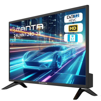 Manta 24LHN124D Televisor 61 cm (24") HD Negro 180 cd   m²