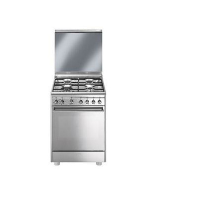 Smeg CX68M8-1 cocina Cocina independiente Eléctrico Encimera de gas Acero inoxidable