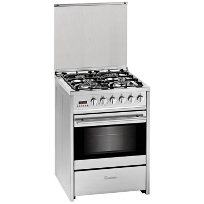 Meireles E 610 X NAT Cocina independiente Eléctrico Encimera de gas Acero inoxidable