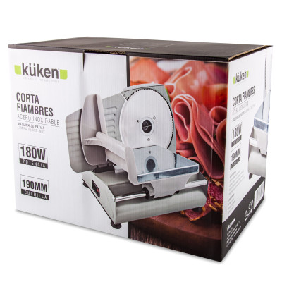 Küken 32947 rebanadora Eléctrico 180 W Blanco Acero inoxidable