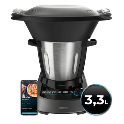 Cecotec 04341 robot de cocina 1600 W 3,3 L Negro, Acero inoxidable Balanza integrada