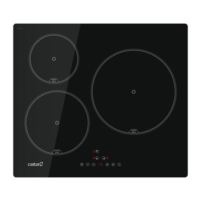CATA IB 6303E2 BK Negro Integrado 59 cm Con placa de inducción 3 zona(s)