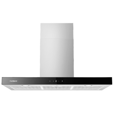 Corbero NANGA975XB campana De pared Negro, Acero inoxidable A 756 m³ h