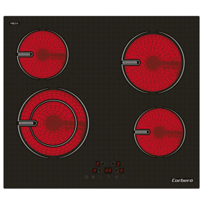 Corbero CCVG8422 hobs Negro Integrado 59 cm 4 zona(s)