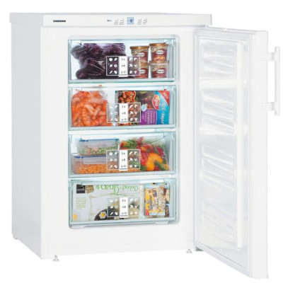 Congelador Bajo Encimera Liebherr GP 1486-21, 4 cajones, 103L, FrostSafe, Puerta reversible, 85,1 x 60,2x 62,8 cm, A***, Blanco Congelador Bajo Encimera Liebherr GP 1486-21, 4 cajones, 103L, FrostSafe, Puerta reversible, 85,1 x 60,2x 62,8 cm, A***, Blanco
