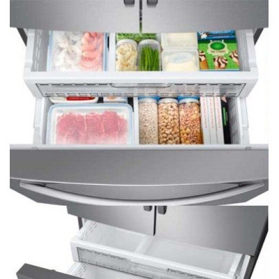 Frigorífico Samsung RF23R62E3SR / EU Cajón Francés, No Frost A+ Disp. agua y hielo con toma de agua, Antihuellas