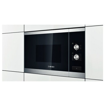 Bosch HMT72M654 microondas Negro, Acero inoxidable Integrado 20 L 800 W
