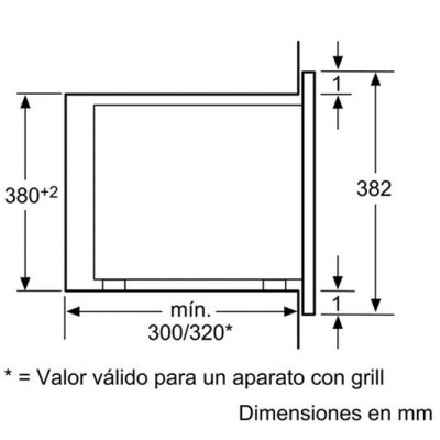 Bosch HMT72M654 microondas Negro, Acero inoxidable Integrado 20 L 800 W