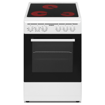 Infiniton CC-V350G Cocina independiente Eléctrico Cerámico Negro, Blanco