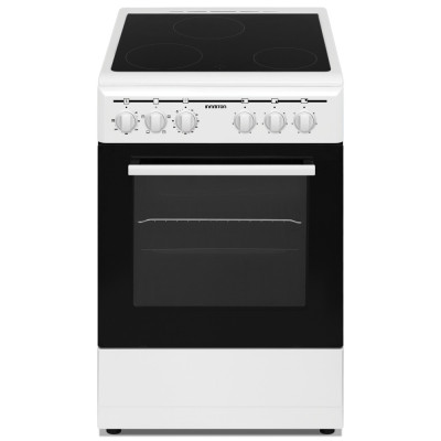 Infiniton CC-V350G Cocina independiente Eléctrico Cerámico Negro, Blanco
