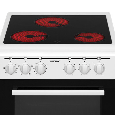 Infiniton CC-V350G Cocina independiente Eléctrico Cerámico Negro, Blanco