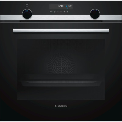 Siemens iQ500 HB578G5S0 horno 71 L Negro, Acero inoxidable