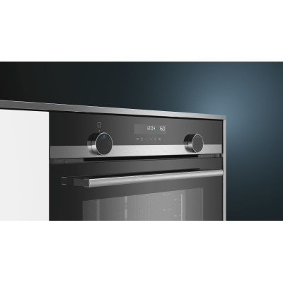 Siemens iQ500 HB578G5S0 horno 71 L Negro, Acero inoxidable