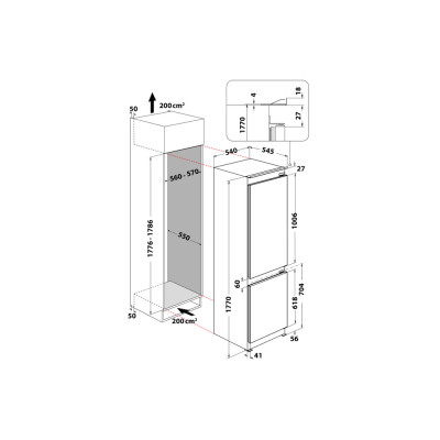 Whirlpool ART 459 A+ NF 1 Integrado 264 L G Blanco