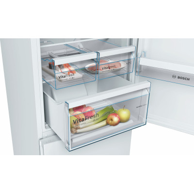 Bosch Serie 4 KGN36VW3A nevera y congelador Independiente 324 L Blanco