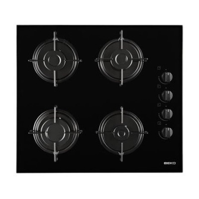 Beko HISG 64120 S hobs Negro Integrado Encimera de gas 4 zona(s)