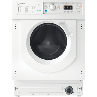 Indesit BI WDIL 751251 EU N lavadora-secadora Integrado Carga frontal Blanco F