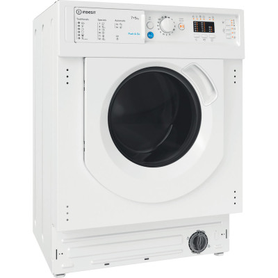 Indesit BI WDIL 751251 EU N lavadora-secadora Integrado Carga frontal Blanco F
