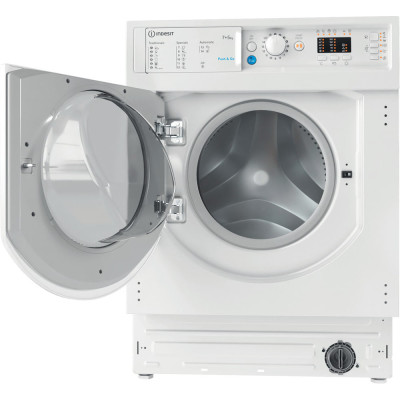 Indesit BI WDIL 751251 EU N lavadora-secadora Integrado Carga frontal Blanco F