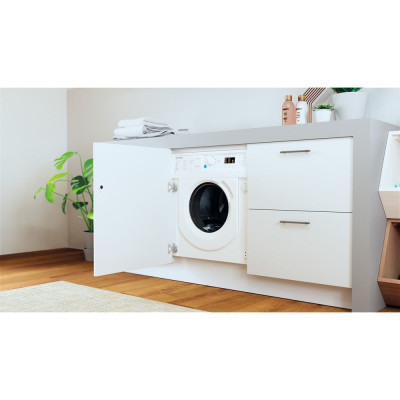 Indesit BI WDIL 751251 EU N lavadora-secadora Integrado Carga frontal Blanco F