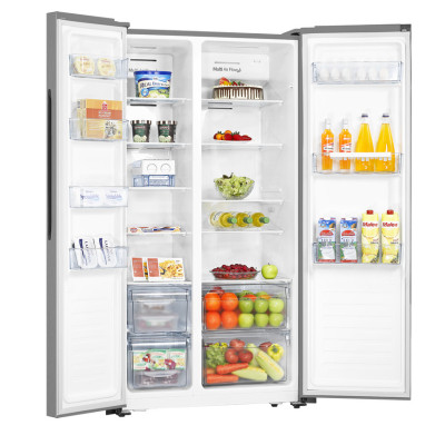 Hisense RS670N4HC2 nevera puerta lado a lado Independiente 521 L E Acero inoxidable