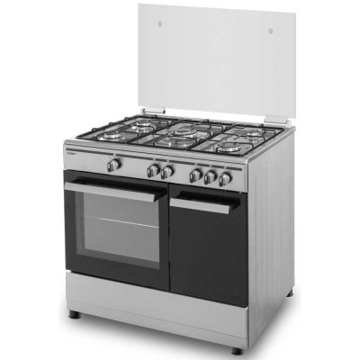 Sauber SCI5GB cocina Cocina independiente Gas Encimera de gas Acero inoxidable