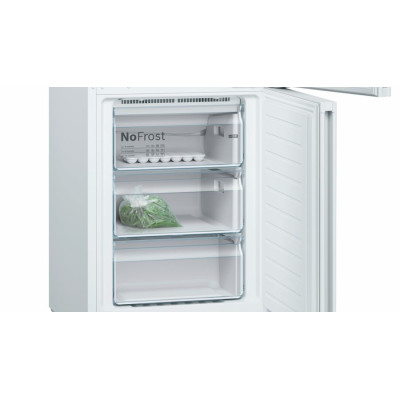 Bosch Serie 4 KGN39VWEA nevera y congelador Independiente 368 L E Blanco