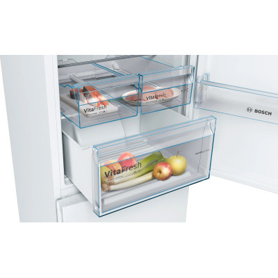 Bosch Serie 4 KGN39XWEA nevera y congelador Independiente 368 L E Blanco