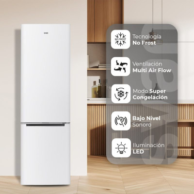 SVAN SC2602ENF nevera y congelador Independiente 326 L E Blanco