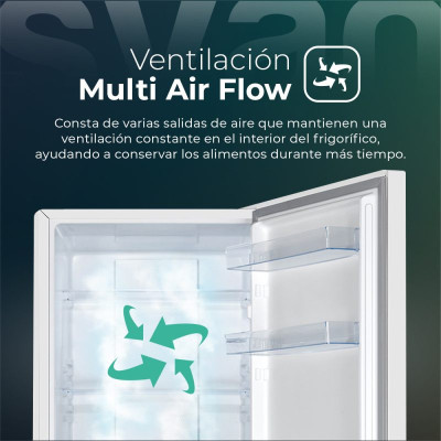 SVAN SC2602ENF nevera y congelador Independiente 326 L E Blanco