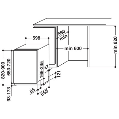 Whirlpool WRIC 3C26 Completamente integrado 14 cubiertos E