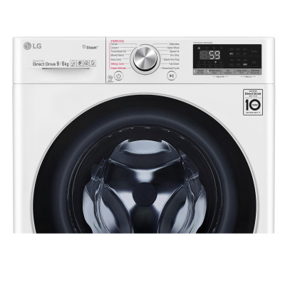 LG F4DV709H1 lavadora-secadora Independiente Carga frontal Blanco