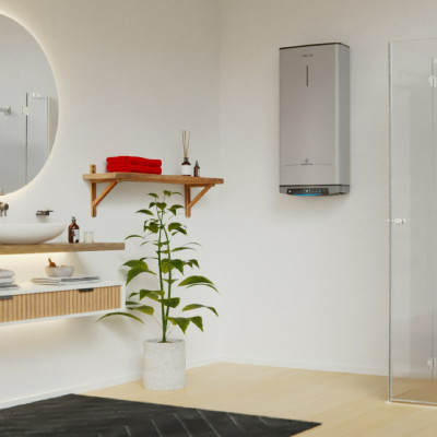 Ariston VELIS tech dry WIFI Horizontal Vertical Depósito (almacenamiento de agua) Sistema de calentador único Negro, Blanco